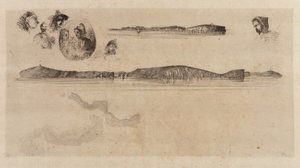 Schizzi sulla piastra del Coast Survey da James Abbott McNeill Whistler