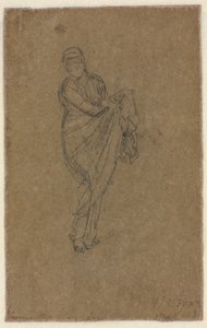 Donna in piedi che solleva il vestito (verso) da James Abbott McNeill Whistler
