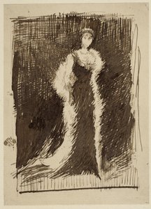 Studio per Arrangement in Black: Lady Meux, 1881 da James Abbott McNeill Whistler
