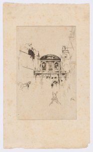 Temple Bar, c.1877 da James Abbott McNeill Whistler