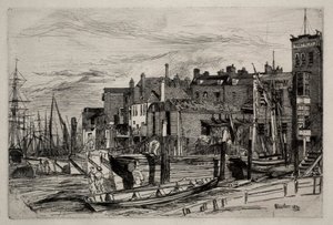 Polizia del Tamigi, 1859 da James Abbott McNeill Whistler