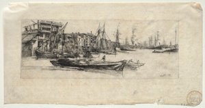 Magazzino sul Tamigi, 1859 da James Abbott McNeill Whistler