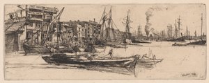 Magazzini del Tamigi da James Abbott McNeill Whistler
