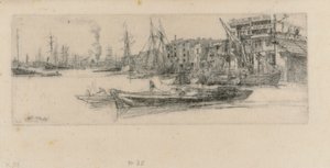 Magazzini del Tamigi, 1859 da James Abbott McNeill Whistler