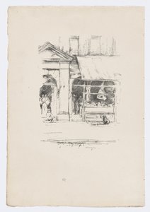 Il cane del macellaio da James Abbott McNeill Whistler