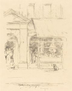 Il cane del macellaio, 1896 da James Abbott McNeill Whistler