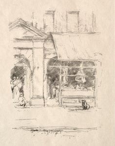 Il cane del macellaio, 1896 da James Abbott McNeill Whistler