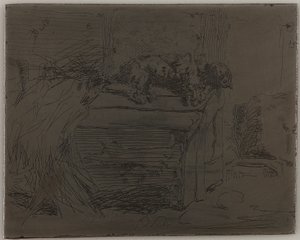 Il cane sulla cuccia da James Abbott McNeill Whistler