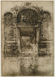 La porta, 1880 da James Abbott McNeill Whistler