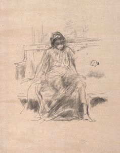 La figura drappeggiata seduta, 1893 da James Abbott McNeill Whistler