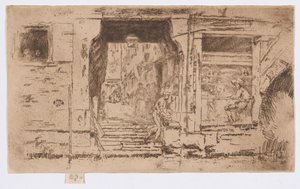 Il negozio di pesce, Venezia da James Abbott McNeill Whistler