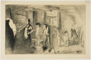 La fucina da Sedici acqueforti di scene sul Tamigi e altri soggetti da James Abbott McNeill Whistler