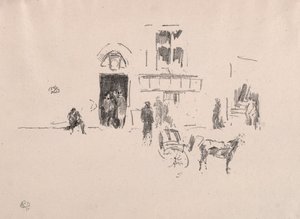 La porta del palcoscenico del Gaiety, 1879 da James Abbott McNeill Whistler