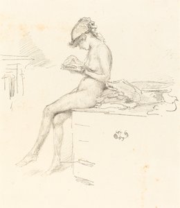 La piccola modella nuda che legge, 1889-1890 da James Abbott McNeill Whistler