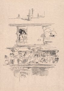 Il lungo balcone, 1894 da James Abbott McNeill Whistler