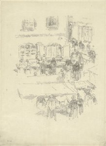 La piazza del mercato, Vitré da James Abbott McNeill Whistler