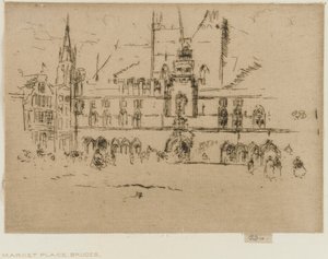 Il Mercato, Bruges, 1887 da James Abbott McNeill Whistler