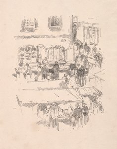Il mercato, Vitre, 1893 da James Abbott McNeill Whistler