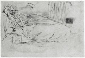 Il modello, sdraiato, c1864 1904