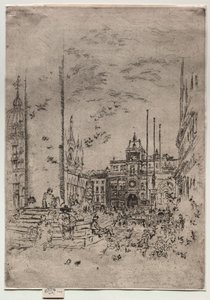 La Piazzetta, 1880 da James Abbott McNeill Whistler