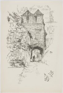 La casa del prete, Rouen, 1894-95 da James Abbott McNeill Whistler