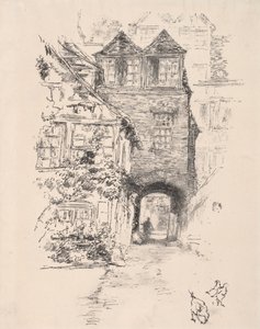 La casa del prete, Rouen, 1894 da James Abbott McNeill Whistler