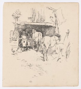 Il cortile del fabbro da James Abbott McNeill Whistler