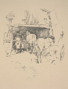 Il Cortile del Fabbro da James Abbott McNeill Whistler