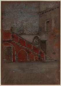 La scala: Nota in rosso da James Abbott McNeill Whistler