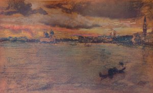 La tempesta, tramonto, 1880 da James Abbott McNeill Whistler