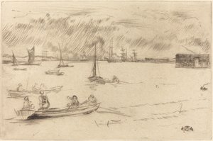 Il Tamigi verso Erith, c. 1877 da James Abbott McNeill Whistler