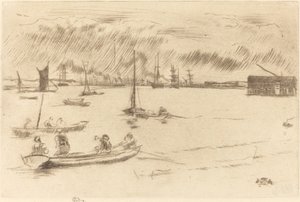 Il Tamigi verso Erith, c. 1877 da James Abbott McNeill Whistler