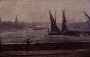 Il Tamigi dal ponte di Battersea da James Abbott McNeill Whistler