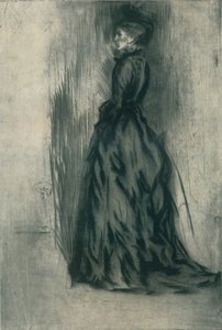 Il vestito di velluto Frances Leyland, c1873, 1904 da James Abbott McNeill Whistler
