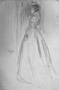 Il Vestito di Velluto Mrs. Leyland, 1873, 1904 da James Abbott McNeill Whistler