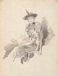 Il cappello alato, 1890 da James Abbott McNeill Whistler