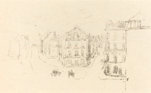 Schizzo di Prova: Grand Rue, Dieppe, c. 1891 da James Abbott McNeill Whistler