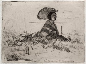 Dodici Incisioni dalla Natura: En Plein Soleil, 1858 da James Abbott McNeill Whistler