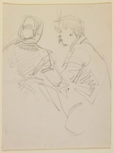 Due figure, 1858 da James Abbott McNeill Whistler