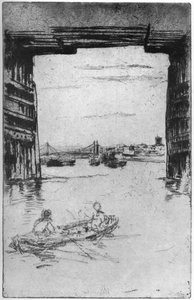 Sotto il Vecchio Ponte di Battersea, 1879 da James Abbott McNeill Whistler