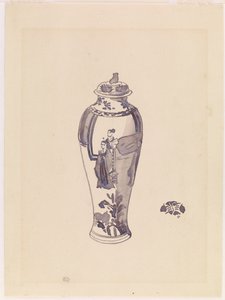 Vaso con corpo leggermente rigonfio, 1876-1878 da James Abbott McNeill Whistler