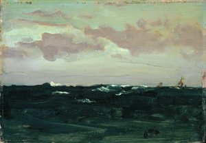 Viola e blu: tra i rulli, c.1893 da James Abbott McNeill Whistler