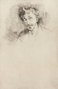 Whistler con il ciuffo bianco, 1879 da James Abbott McNeill Whistler