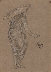 Donna con parasole, 1870-1873 da James Abbott McNeill Whistler