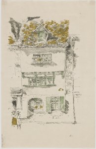 Casa gialla, Lannion, 1893 da James Abbott McNeill Whistler