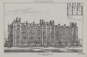 Cadogan Terrace, Cadogan e Hans Place Estate, Chelsea, 1879 da James Akerman