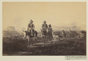 Poingdestre, scena della Campagna romana. Il ritorno dal lavoro, dal dipinto da James Anderson