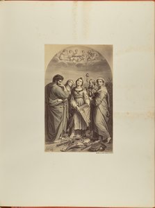 Raffaello, Santa Cecilia. Bologna. incisione