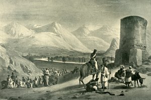 La Valle di Maidan e la Torre di Buzrak, 1842, 1901 da James Atkinson