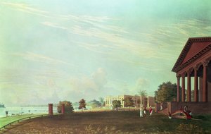Casa di Barrackpore, Calcutta, inciso da Robert Havell, pub. 1824 da James Baillie Fraser